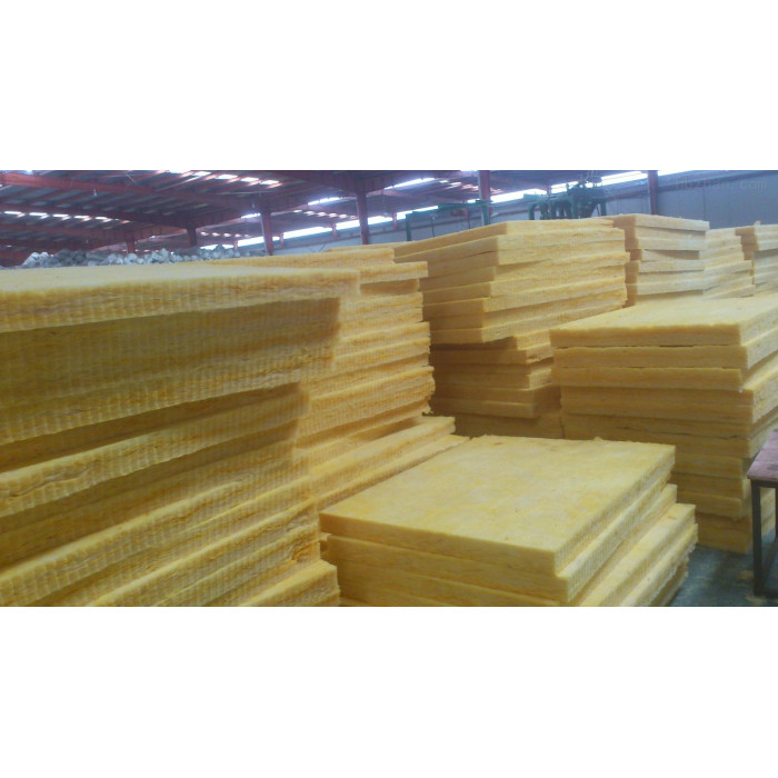 Fiber Glass Cotton eco-friendly fiberglass tank insulation glass wool products with white pvc on one side
