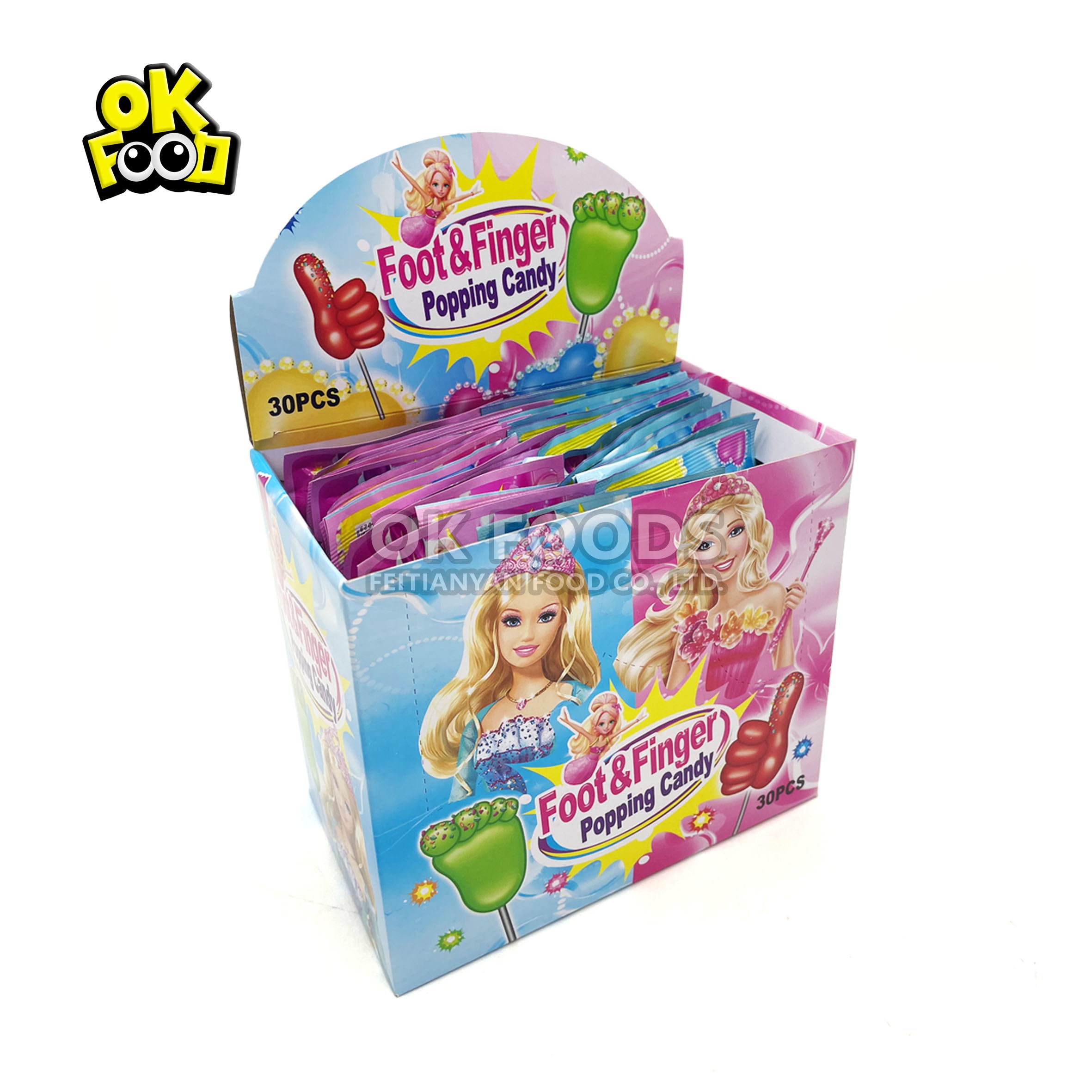 Hot sale foot lollipop and magic popcorn in 2021 No.668