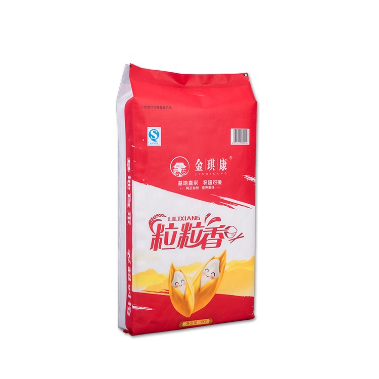 Color Printing Empty Recycled Sacks Woven Bag polypropylene 25kg rice packing PP Woven Bag
