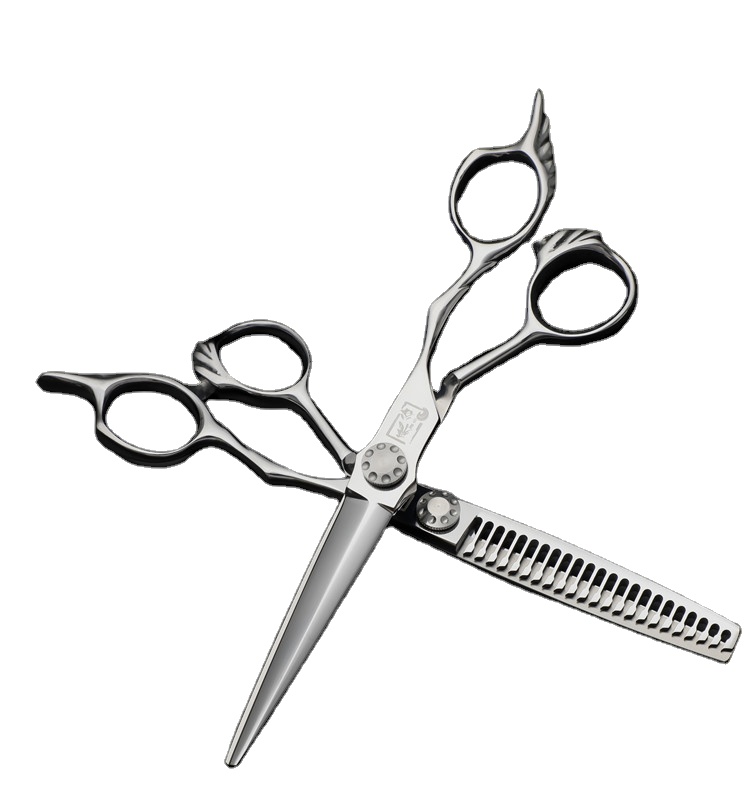 FD-103 Japan 440C 6 Inches Beauty Crown Trimmers   clippers Hair Scissors Set