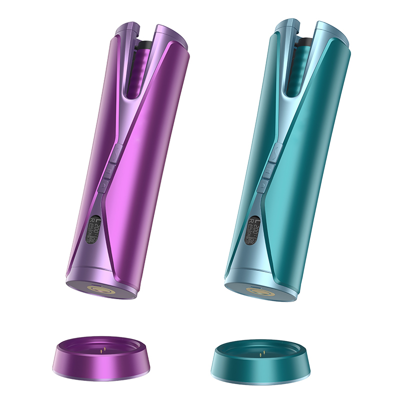 Щипцы для завивки волос babyliss hydrofusion, автоматическая беспроводная плойка с ЖК-дисплеем, портативная, зарядка через Usb, стайлер