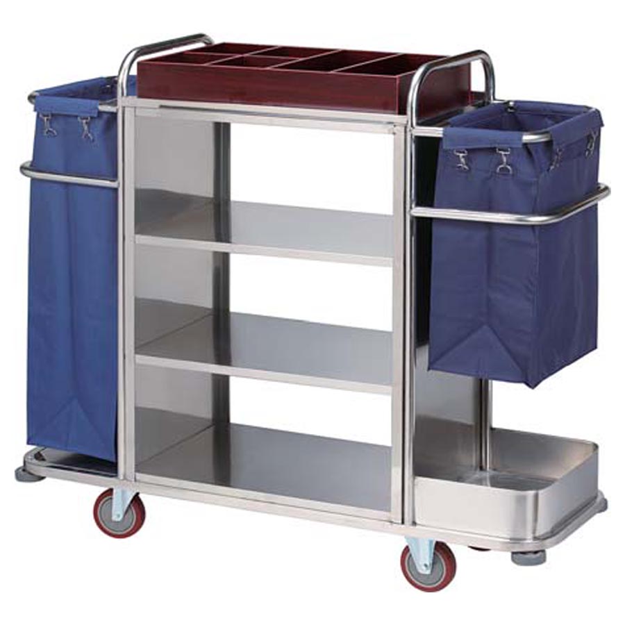 Hotel Guest Room Service Cleaning Housekeeping Trolley