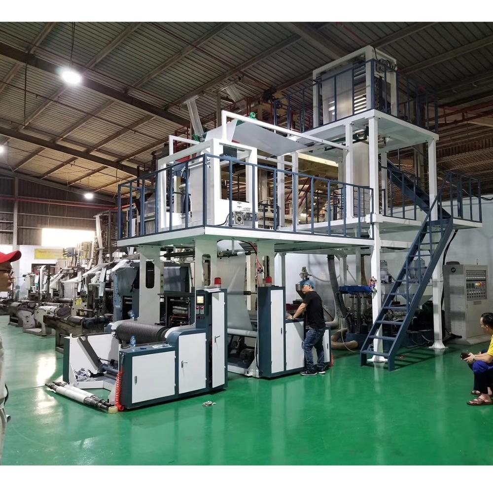 Пластиковый HDPE/LDPE/LLDPE выдувная машинка для хозяйственная сумка делая машину и производственная линия