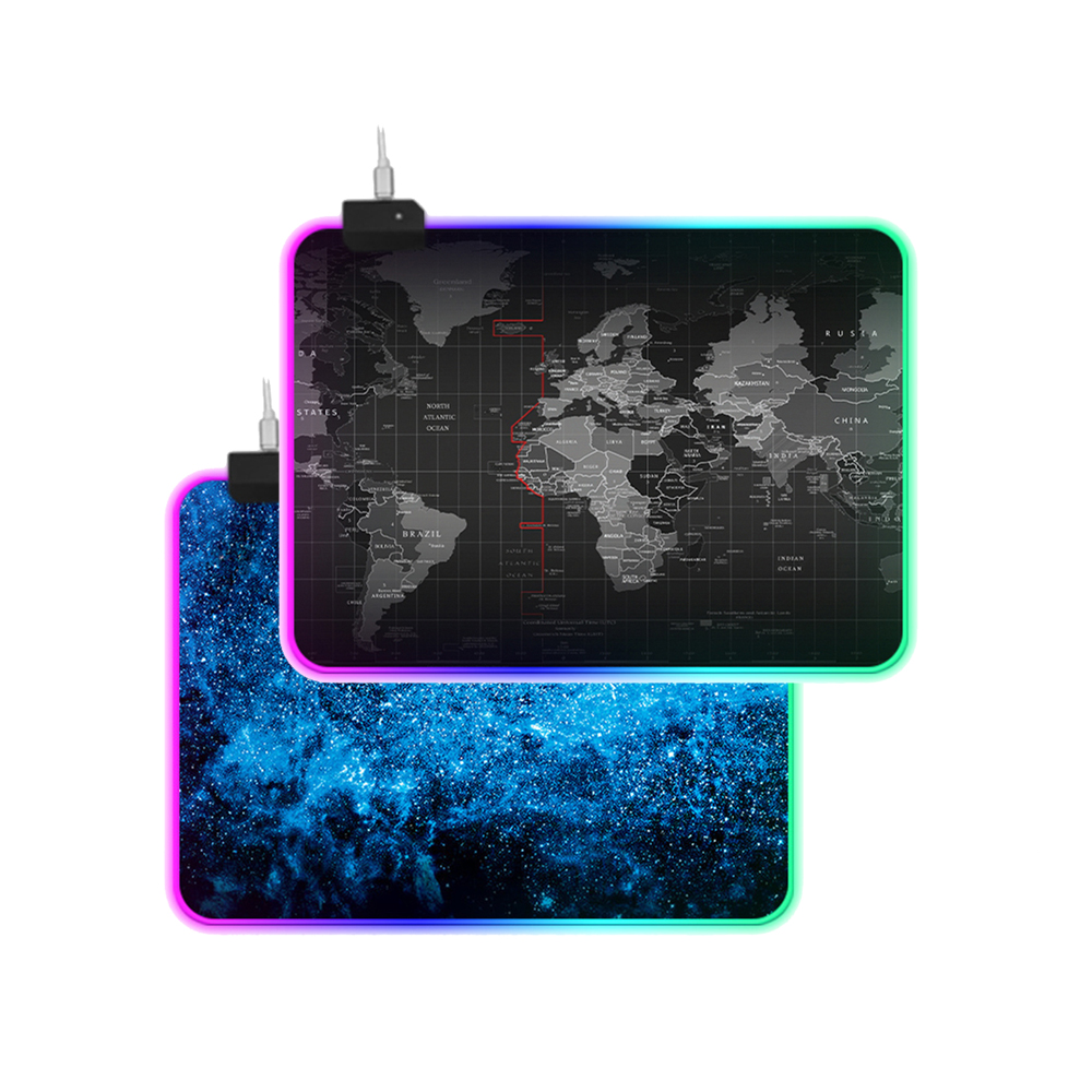 Настраиваемое освещение Chroma RGB/мягкий/тканевый материал/сбалансированное управление/скорость/Нескользящий Резиновый базовый Коврик для настольного компьютера