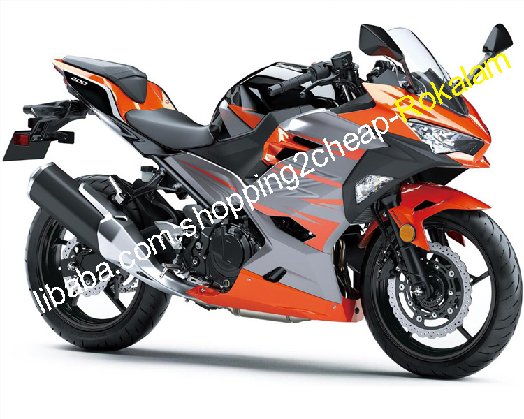 Для мотоциклов Kawasaki Ninja 400 2018 2019 2020 Ninja400 Ninja-400 18 19 20 оранжевые серые черные комплекты обтекателей