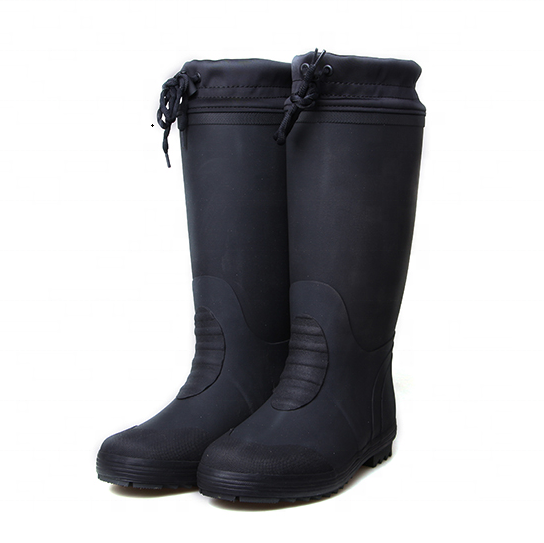 Waterproof Rain Boots Snow Warm Tall Safety Gumboots With Fleece Hiking Rubber Boots