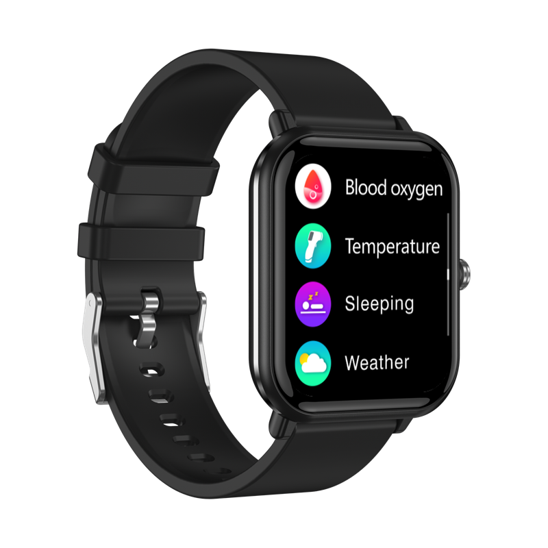 SMARTOBY 1.7 Inch Smart Watch Waterproof IP67 Heart Rate Blood Pressure Sport Smart Watch 2021 T500 reloj Music Smart Watch T500