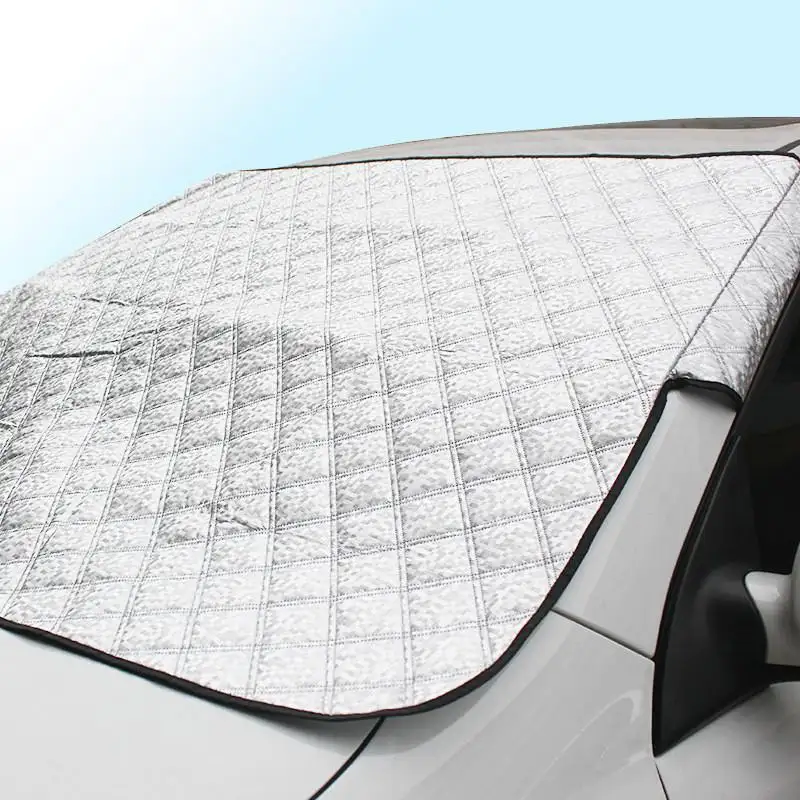 Waterproof Reflective Front Car Window Outside Half Protection Silver Sun Shade Coverings Winter Snow Windshield Cover Magnetic