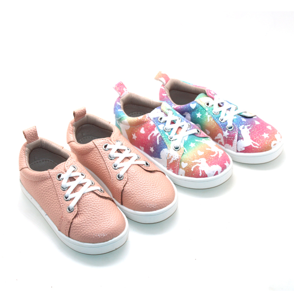 Wholesale fashion trend lichee leather white brown black skating sneaker shoes kids for boys and girls