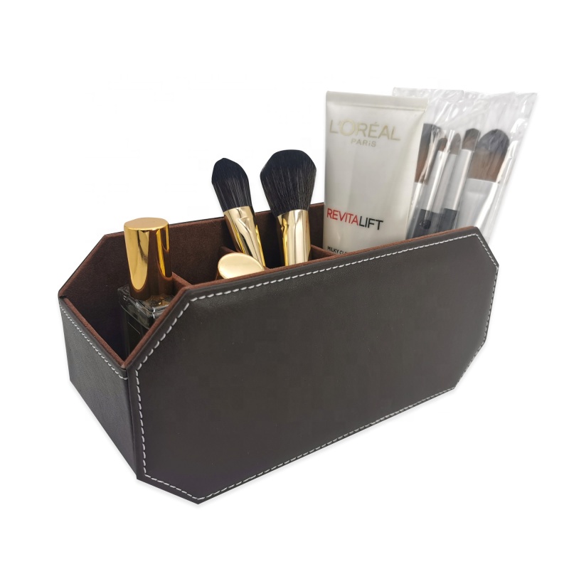 LG8181 Office Supplies Desk Organizer Leather Storage box
