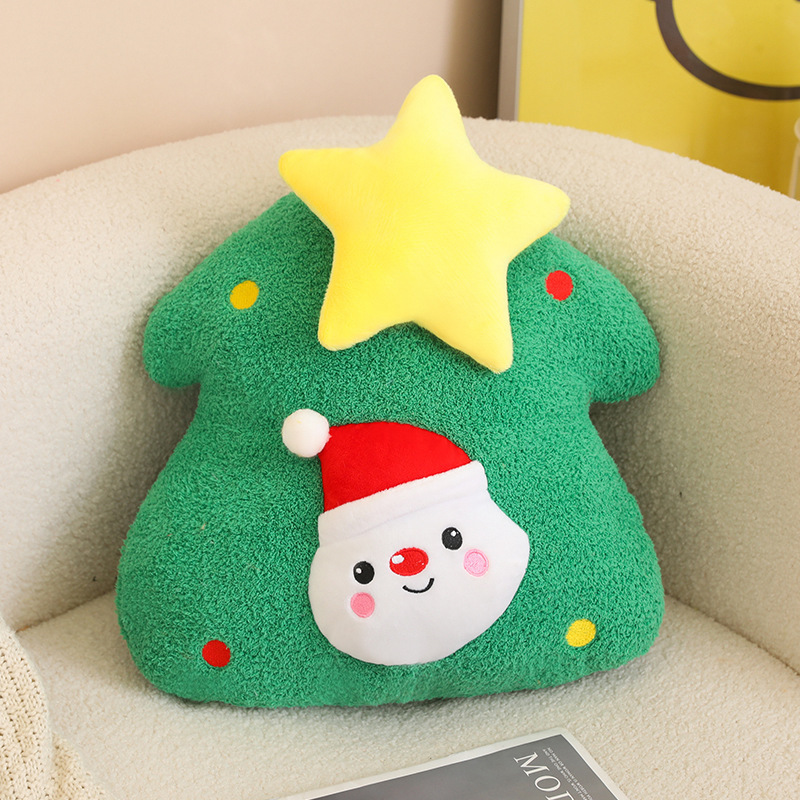 Christmas Gingerbread Stuffed Doll Pillow Christmas Tree House Wreath Chocolate Caramel Gingerbread Stuffed Toy Home Decoration