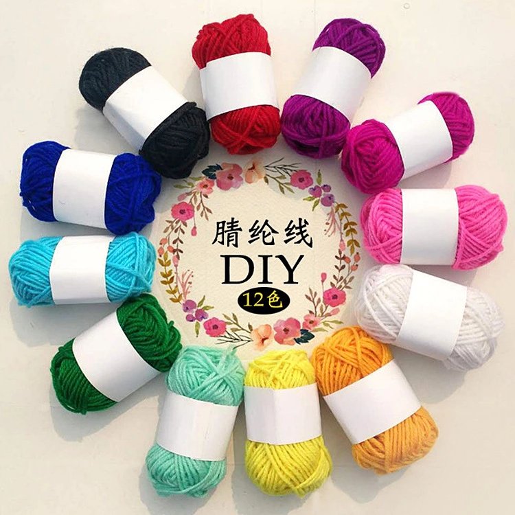 Высококачественная 10s 4ply 10 г/шар 12 цветов волшебный торт 100% акриловый шар пряжа ручная вязка пряжа для вязания крючком пряжа для вязания