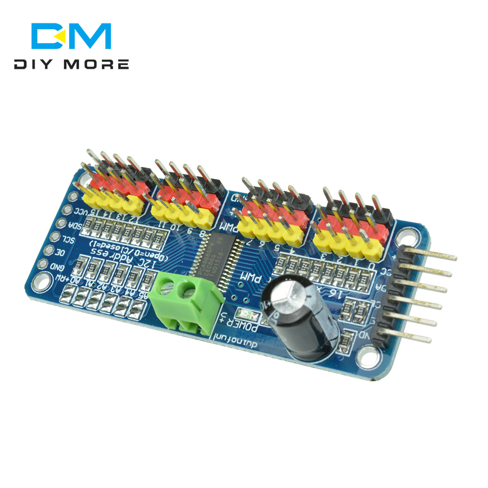 PCA9685 16-канальный видеорегистратор 12-битная ШИМ/Servo Driver-I2C интерфейсный модуль для Raspberry Pi щит модуль Servo Щит Diy Kit