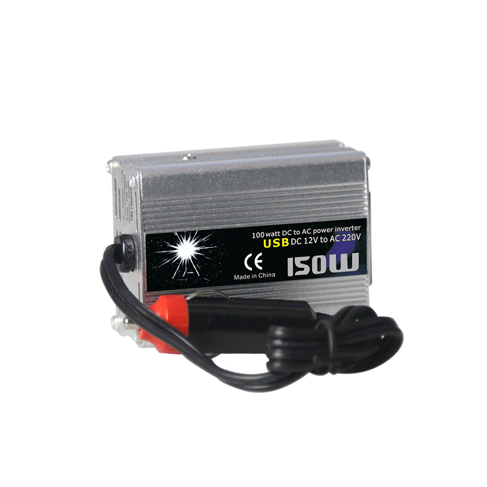 150W 12 to 220 DC to AC Portable Car Charger Adapter Modified Sine Wave Inverter Solar Energy System Power Inverter