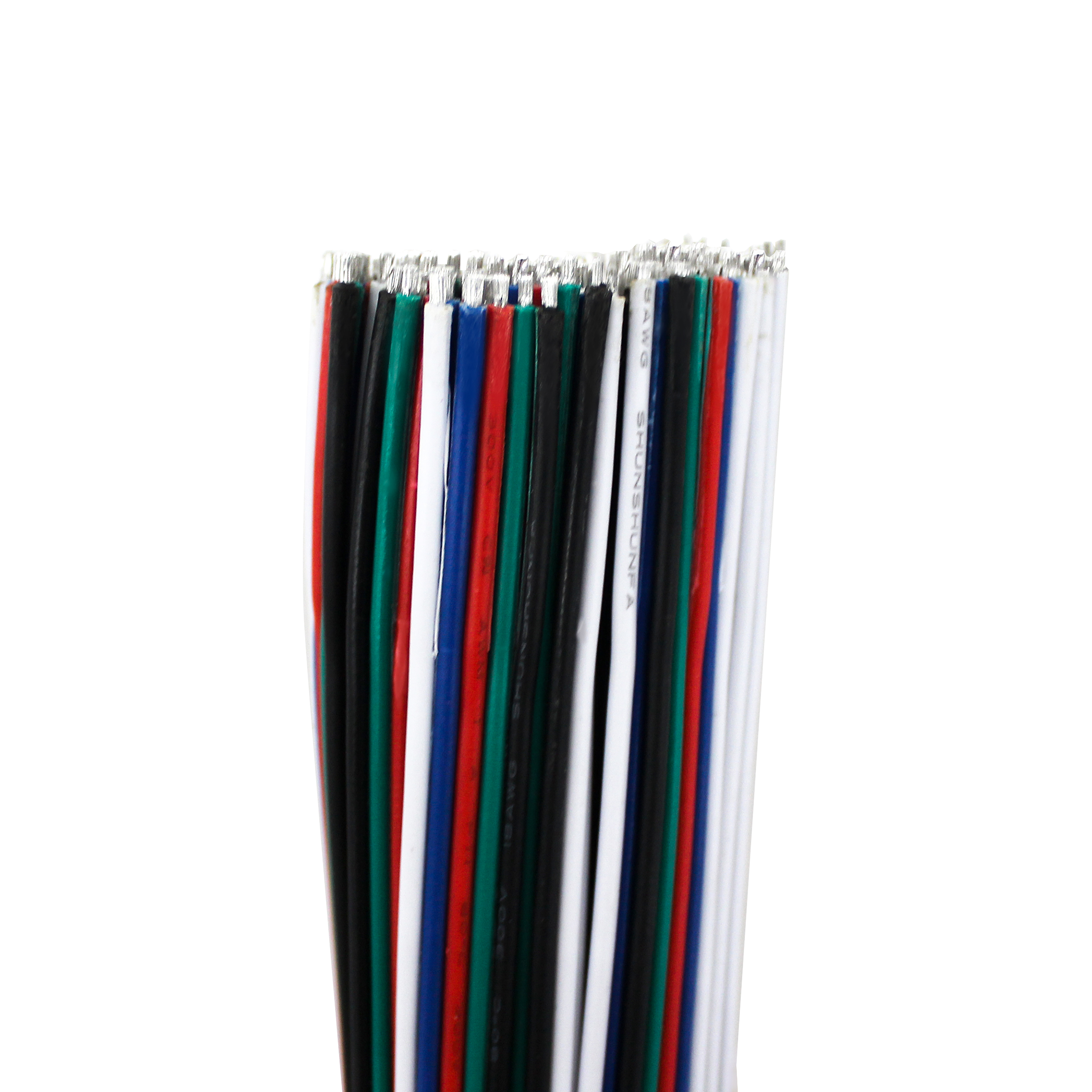 Cetified Copper Wire 5 colors for RGBW or RGBWW led strip light #18#20 #22 AWG Electrical Cable Wire