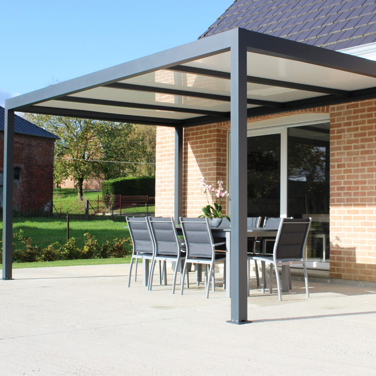 Modern pavilion roof garden luxury aluminum outdoor party pavilion pergola waterproof metal