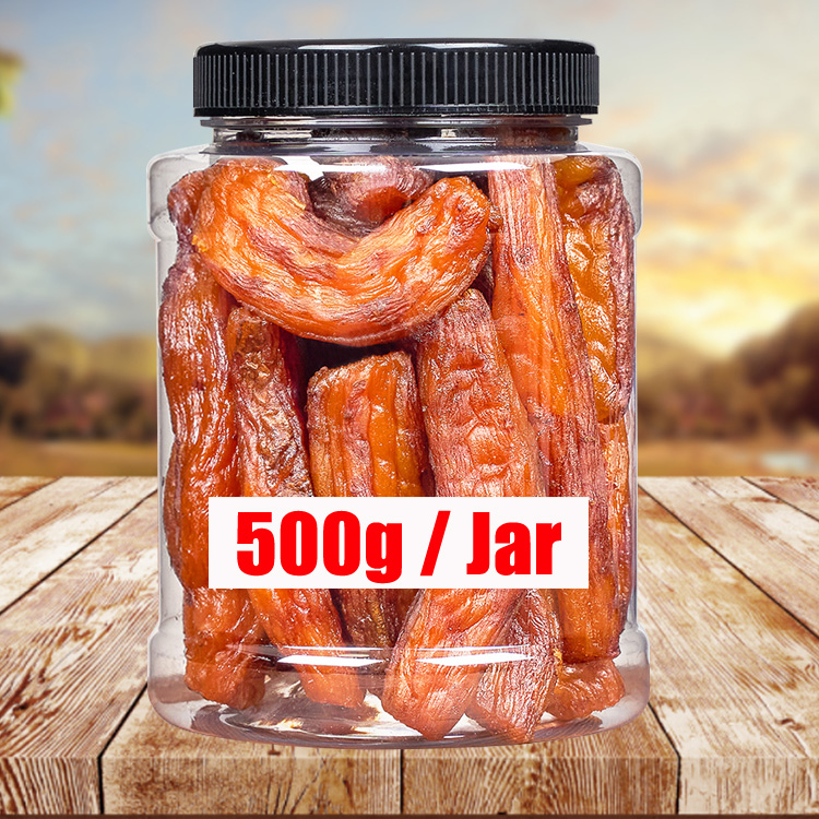 OEM wholesale 500g jar Soft and Glutinous Sweet Potato Dried Sweet Fries Snacks dried fruit food preserved fruit