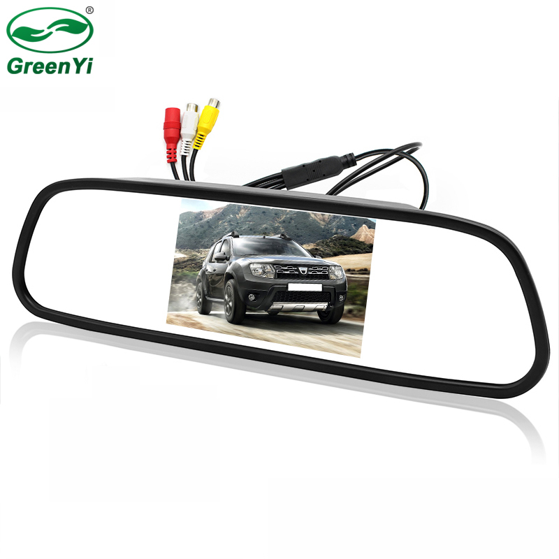 GreenYi 5 дюймов HD AHD 1024x600P внутри автомобиля зеркало заднего вида монитор