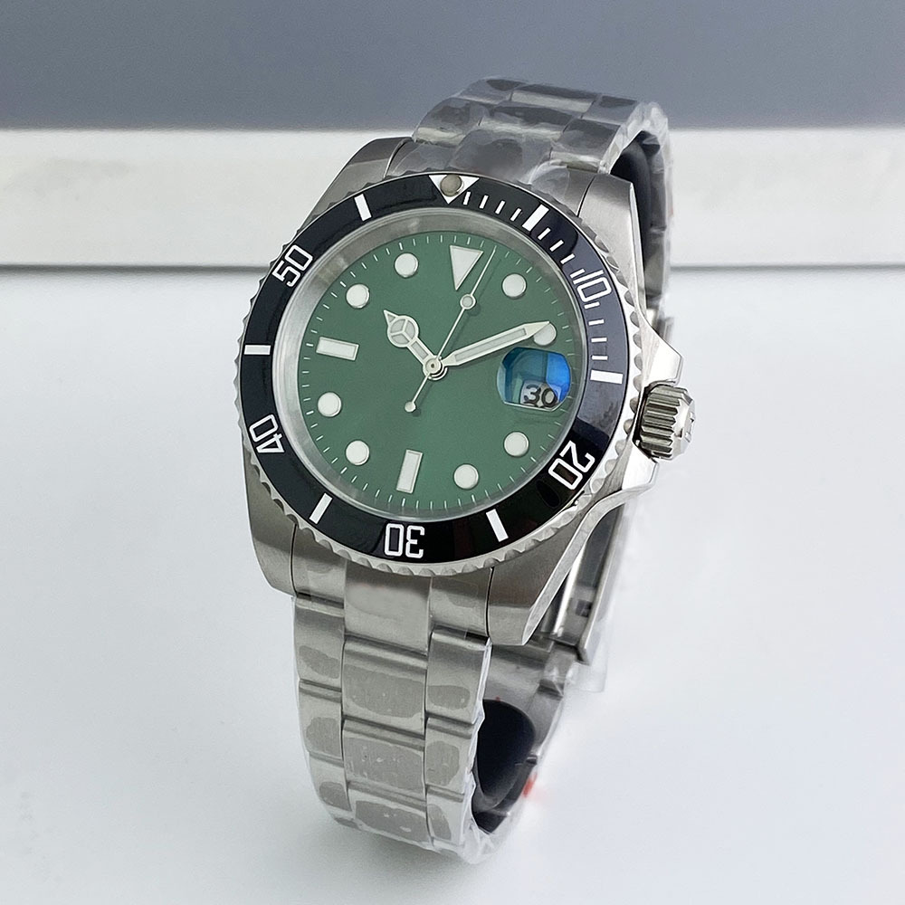 Custom Luxury Watch 40MM Men's Fully Automatic Mechanical Watch Ceramic bezel Stainless Steel Waterproof Men's High end Watch