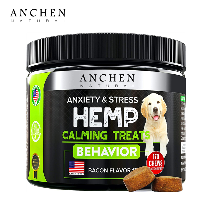 Hemp Calming Treats for Dogs Helps Keep Your Dog Calm And Relaxed Separation Storms Fireworks Aggressive Behavior Natural Calmin