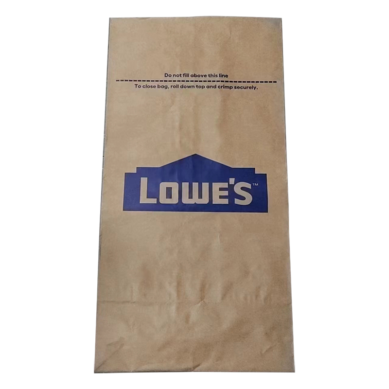 Custom Logo Design Low Price Waterproof 3 Layer Kraft Paper Bag 30kg 15kg Block Packing Bags For Charcoal Coal Packaging