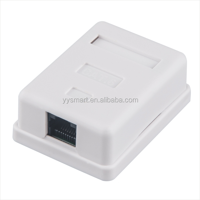 Сетевой Однопортовый поверхностный монтажный ящик с Keystone Jack Cat5e
