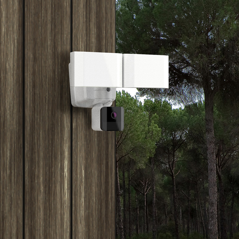 LED Waterproof Double Head Wifi Motion Sensor Security Light With Camera And Alarm