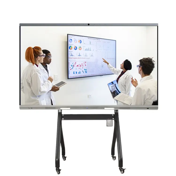 LT Custom 98 Inch Multi-Touch Screen Monitor Display Interactive Smart Flat Panel Screen Touch Panel For Meeting