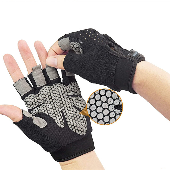 Weight Lifting Gloves Gym Gloves with Wrist Wrap Support for Men Women Full Palm Protection Workout Gloves