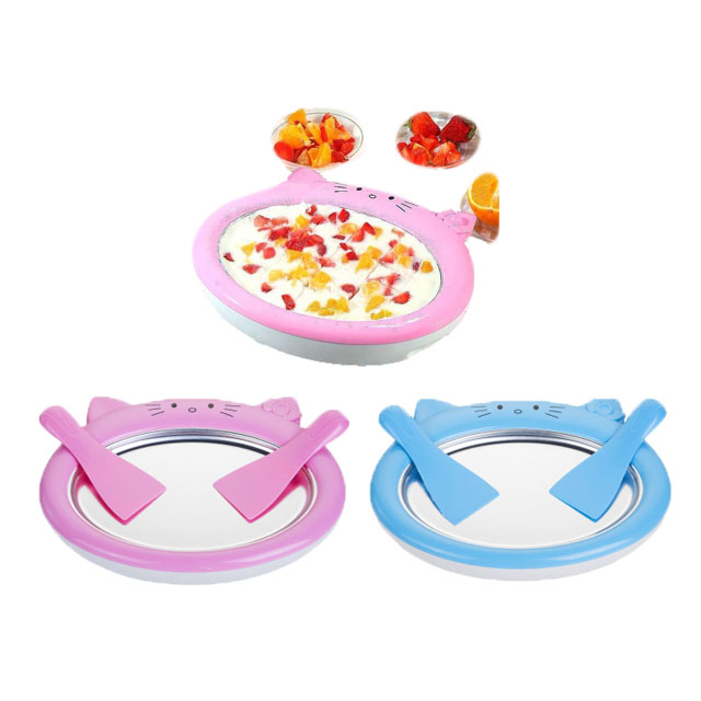 ice cream maker machine mini diy rolled ice cream plate ice cream making plate for Stir fried yogurt DIY