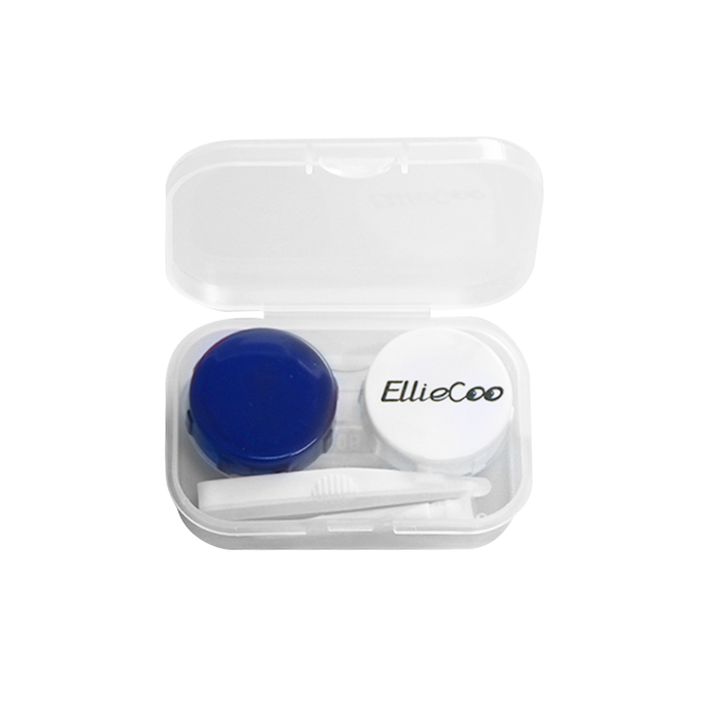 Elliecoo contact lenses case container with tweezer