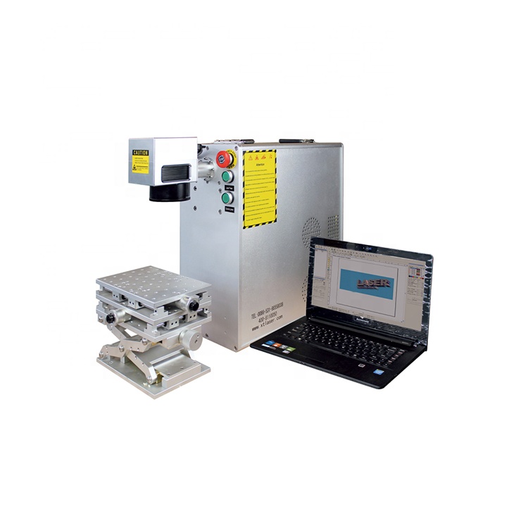 Portable Fiber Laser Electric Wire Metal Marking Machine Mini 30w