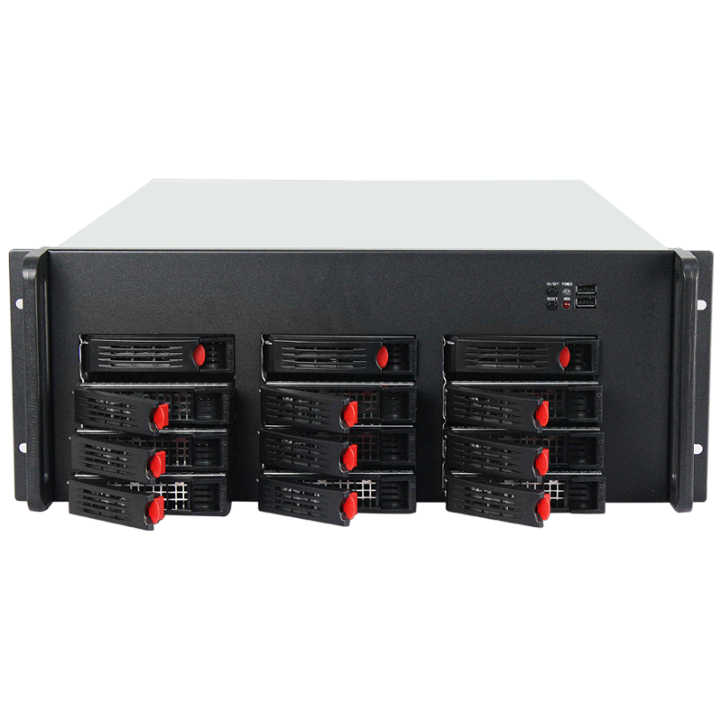 Промышленный серверный стеллаж 4U, шасси для хранения satax ATX MB с 12 отсеками приводов с возможностью горячей замены