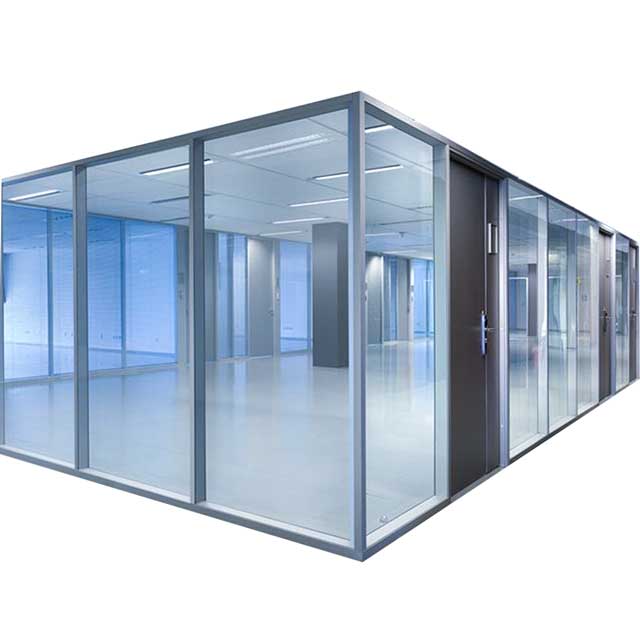 Hot Sale Modern tempered glass soundproof sliding door partitions wall