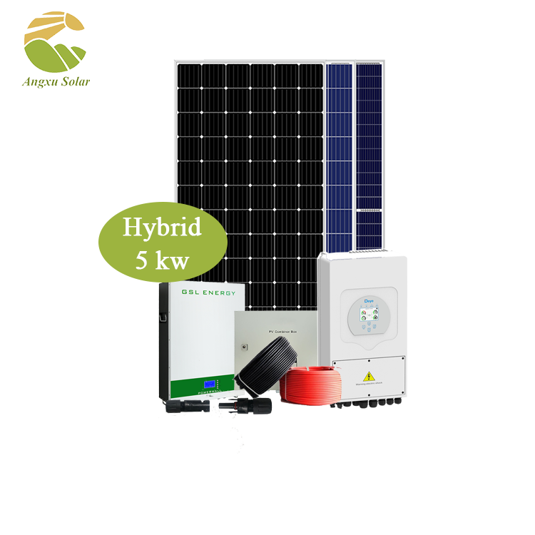Лучший дизайн Гибридный 5kw инвертор солнечной системы для домашнего использования