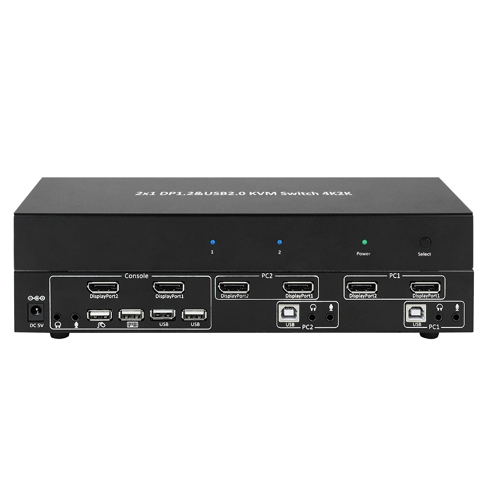 Gmax 4K Displayport 2 порта kvm-переключатели Dual для контроля уровня сахара в крови с горячая клавиша переключения домашняя аудио и видео аксессуары