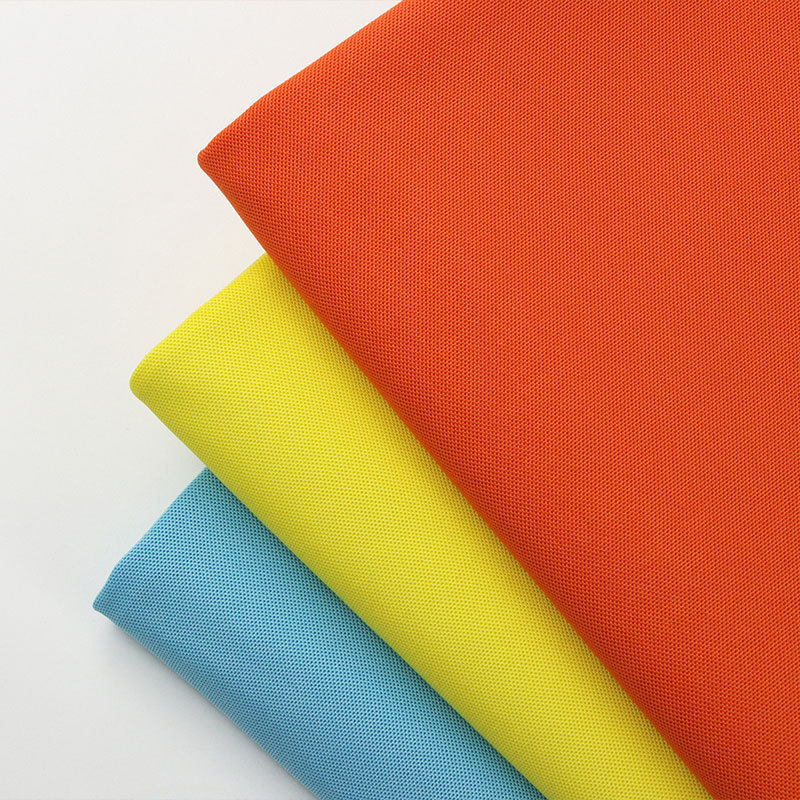 custom color plain dyed polo shirt pique 57% cotton 43% polyester pique knit fabric