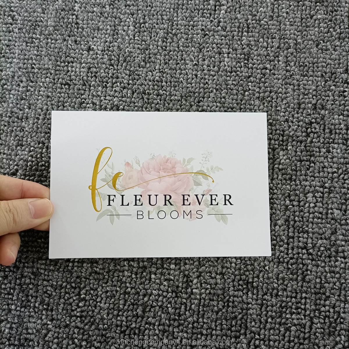 Wholesale luxury thank you card Gift card for cosmetic