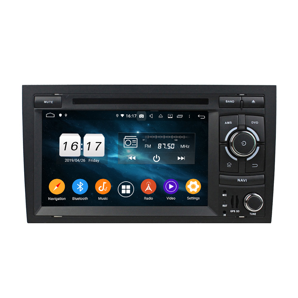 KD-7038 KLYDE Headunit Android10 Car Video Recorder Auto Radio Multimedia GPS Navigation Multi- touch Screen Player for A4 2004