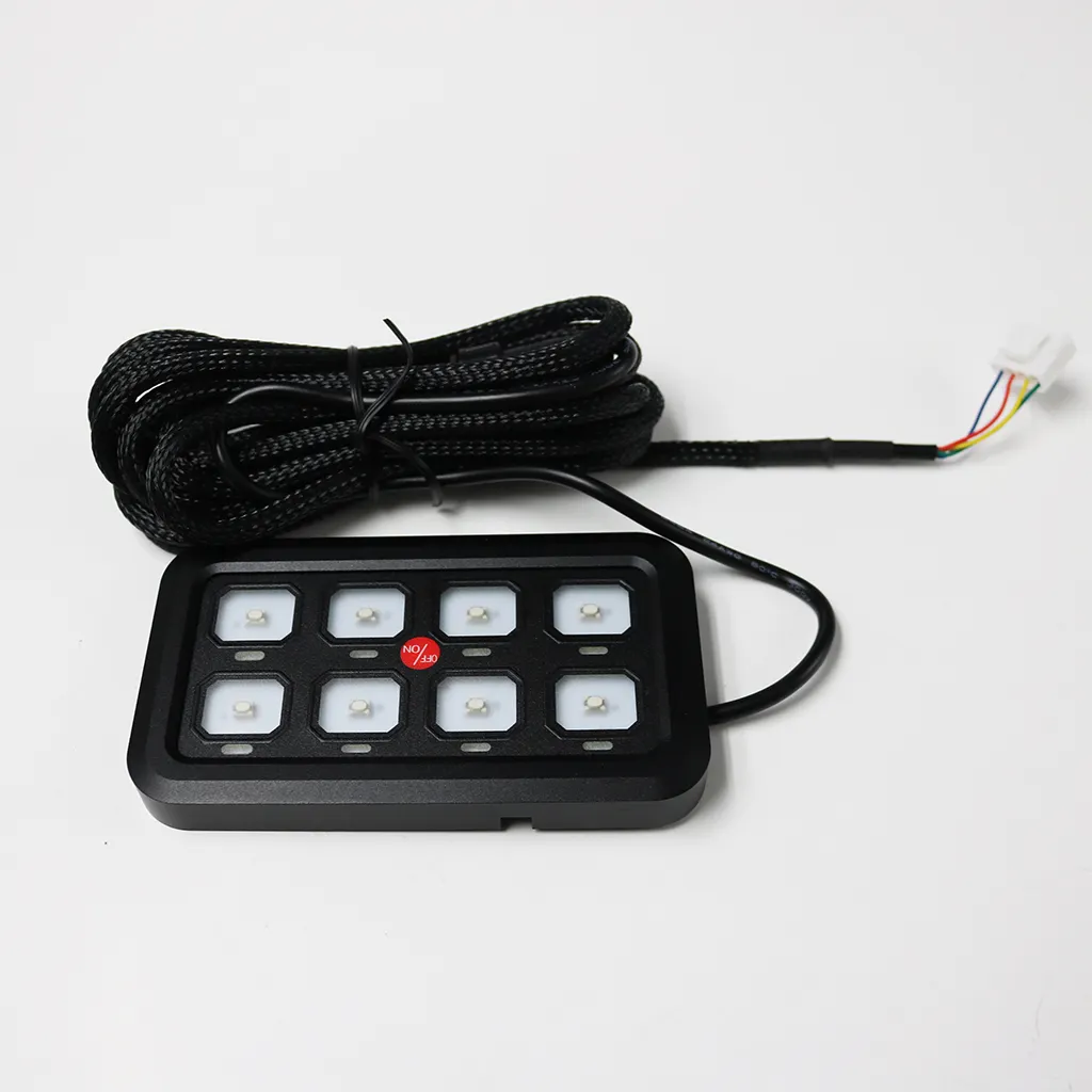 8 Gang Switch Panel Kit switch box with control box for Auto car Truck ATV UTV Boat Marine