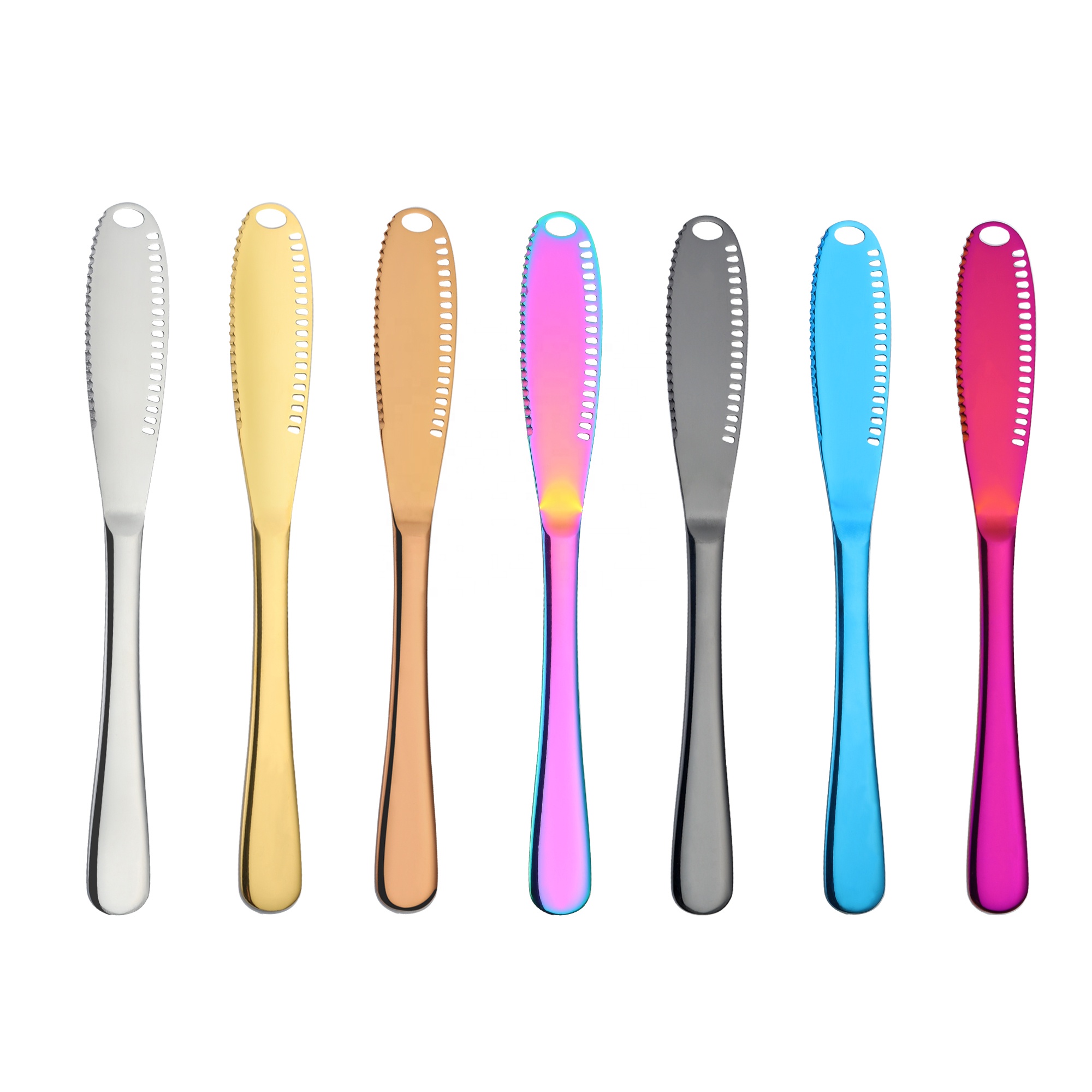 Cheese Stainless Steel Bread Peanut Gold Plated Set Cream Butter Knife
