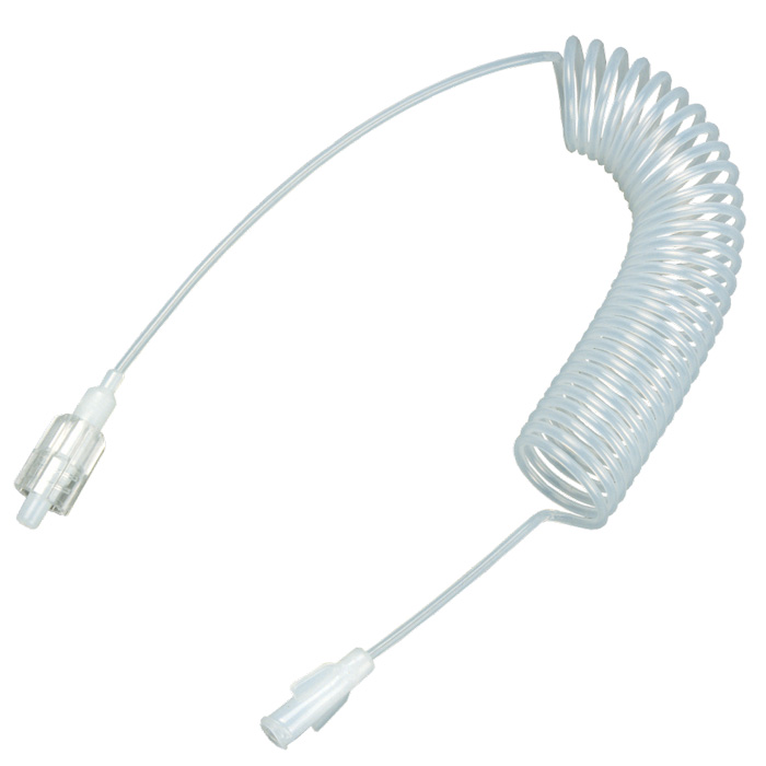Medical Grade PVC & PU Coil IV Pressure Extension Tube Injection & Infusion Crew Type Y and T Accessory