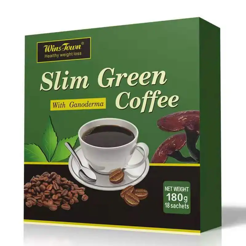 Slim Green Coffee Wholesale WinsTown natural herbs diet private label weight loss instant Ganoderma coffee