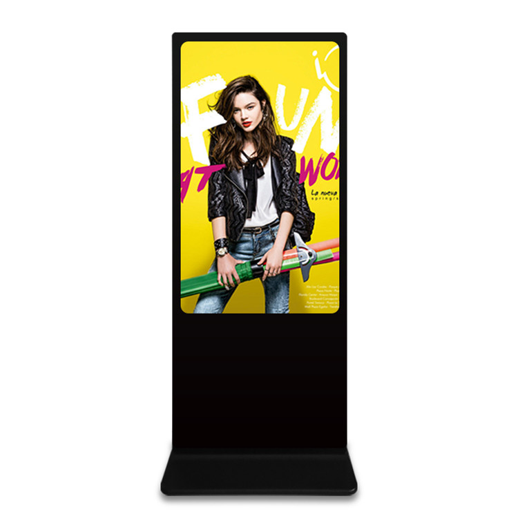 Shopping mall OEM 55 inch custom advertising lcd kiosk floor stand outdoor advertising screen display for lobby