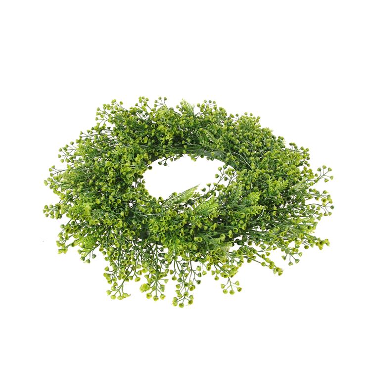 Wholesale Greenery Artificial Boxwood Grass Garland Wreath for Home Event Decoration