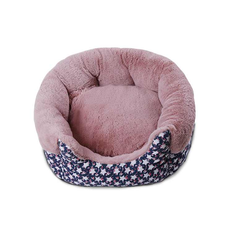Fluffy Comfortable Calming PP Cotton Washable Long Plush Deep Sleep Pet Dog Cat Bed comfortable warm bed for pets