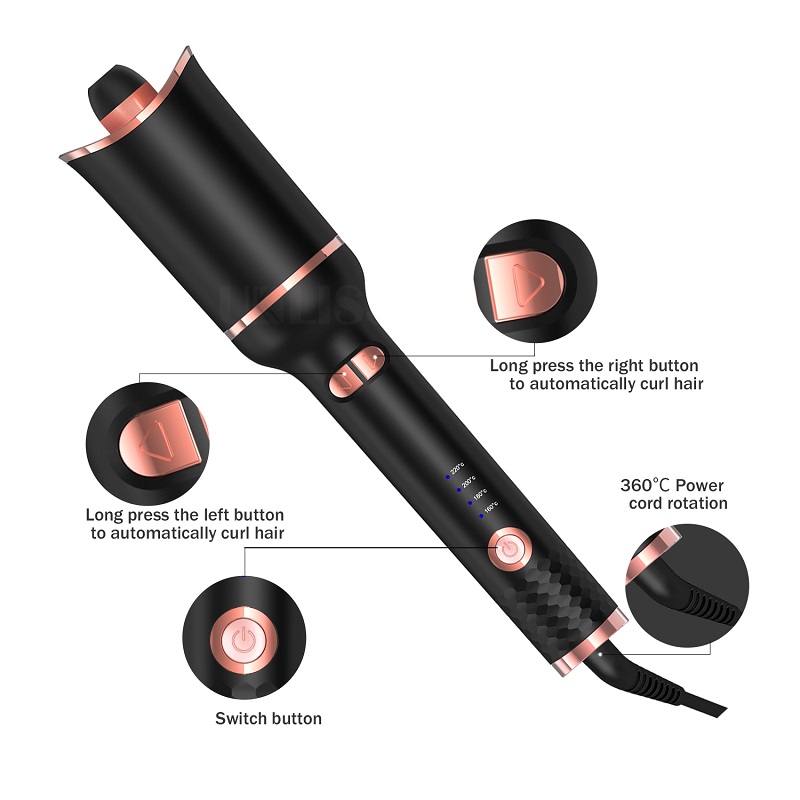 Air Curler Air Rotating Auto Rotate Curling Iron Long-lasting Hair Styling Temperature Wave Hair Care Electric Hair Curler