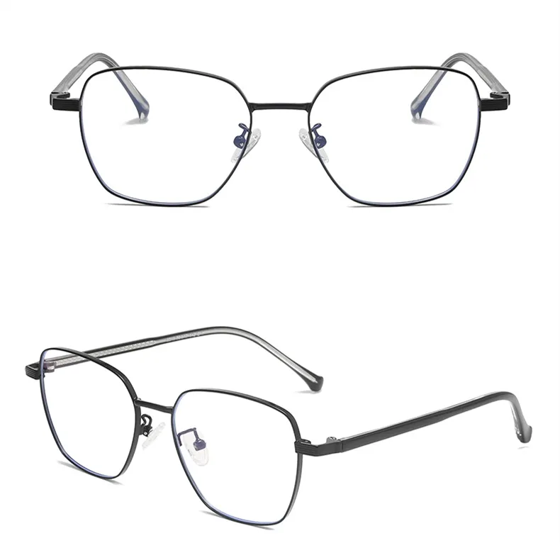 DLO9312 DL Blue blocking glasses metal frame square eyeglasses lentes anti bloqueo luz azul computer glasses for women men