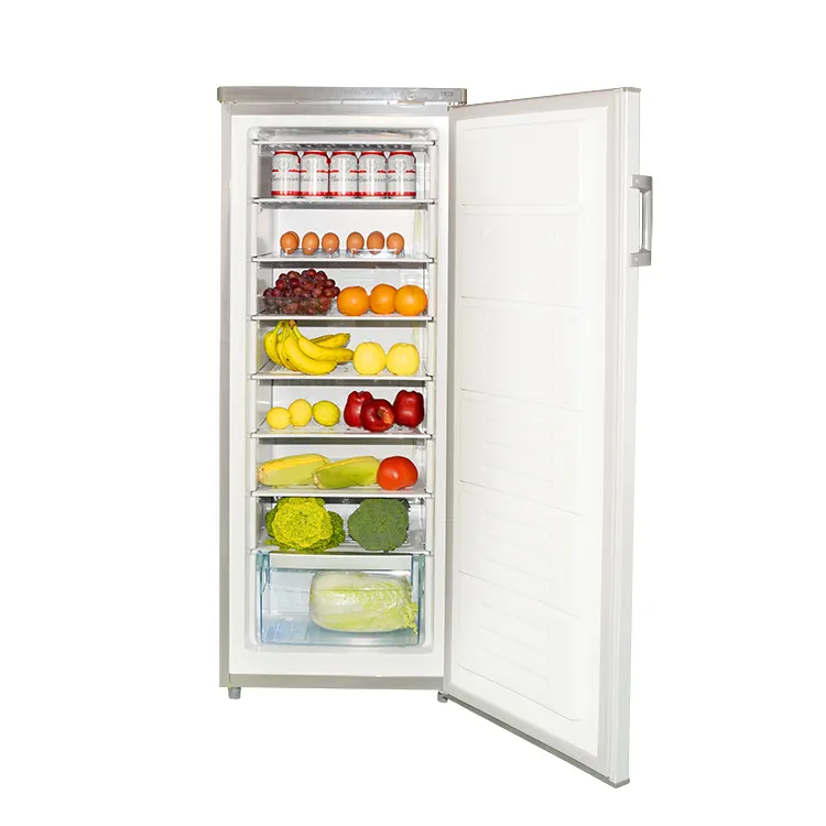 New Product 8 Intervals Upright Stainless Steel Freezer For Home Kitchen