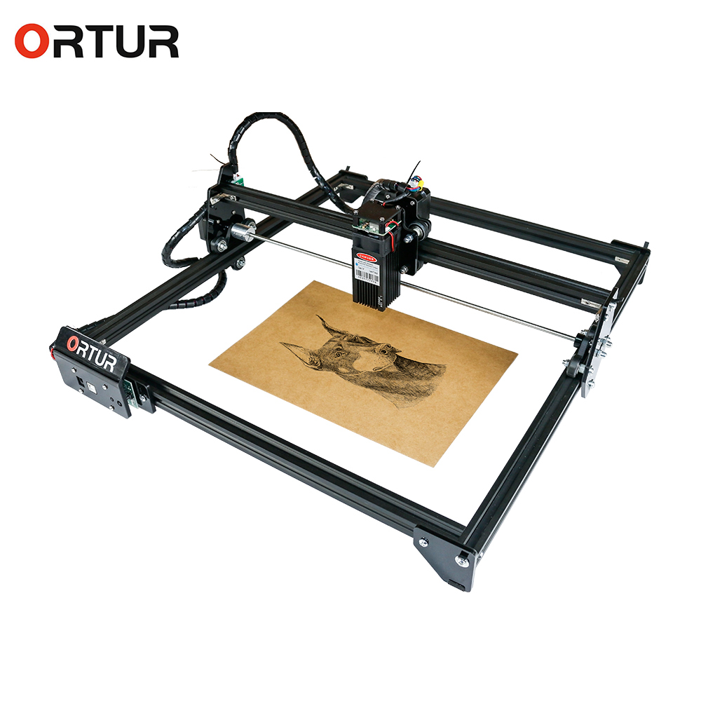Ortur лазерный мастер 2 гравировальный станок 32-битный DIY лазерный гравировальный станок для резки металла 3D принтер с предохранителем и универсальным питанием-от источника переменного или защиты CNC лазера